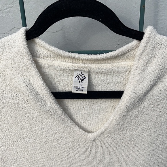 Fuzzy Cream Soft Sweater - Picture 2 of 4